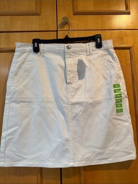 White Casual Cotton Skirt Nine West 🍀🍀